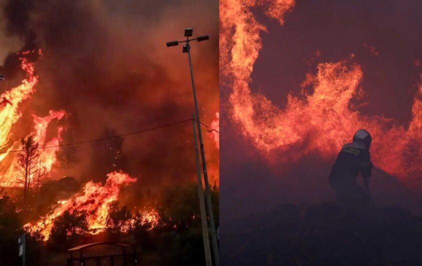 EKTAKTO – Μεγάλη φωτιά ΤΩΡΑ στην Αττική – Σuναγερμός στην Πυροσβεστική