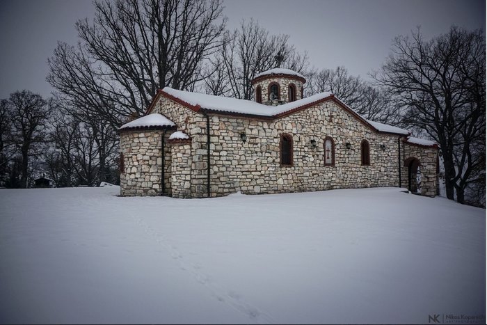 Πανέμορφα ζαρκάδια κάνουν τη βόλτα τους σε χιονισμένο χωριό της Κοζάνης. Οι φωτογραφίες είναι υπέροχες!