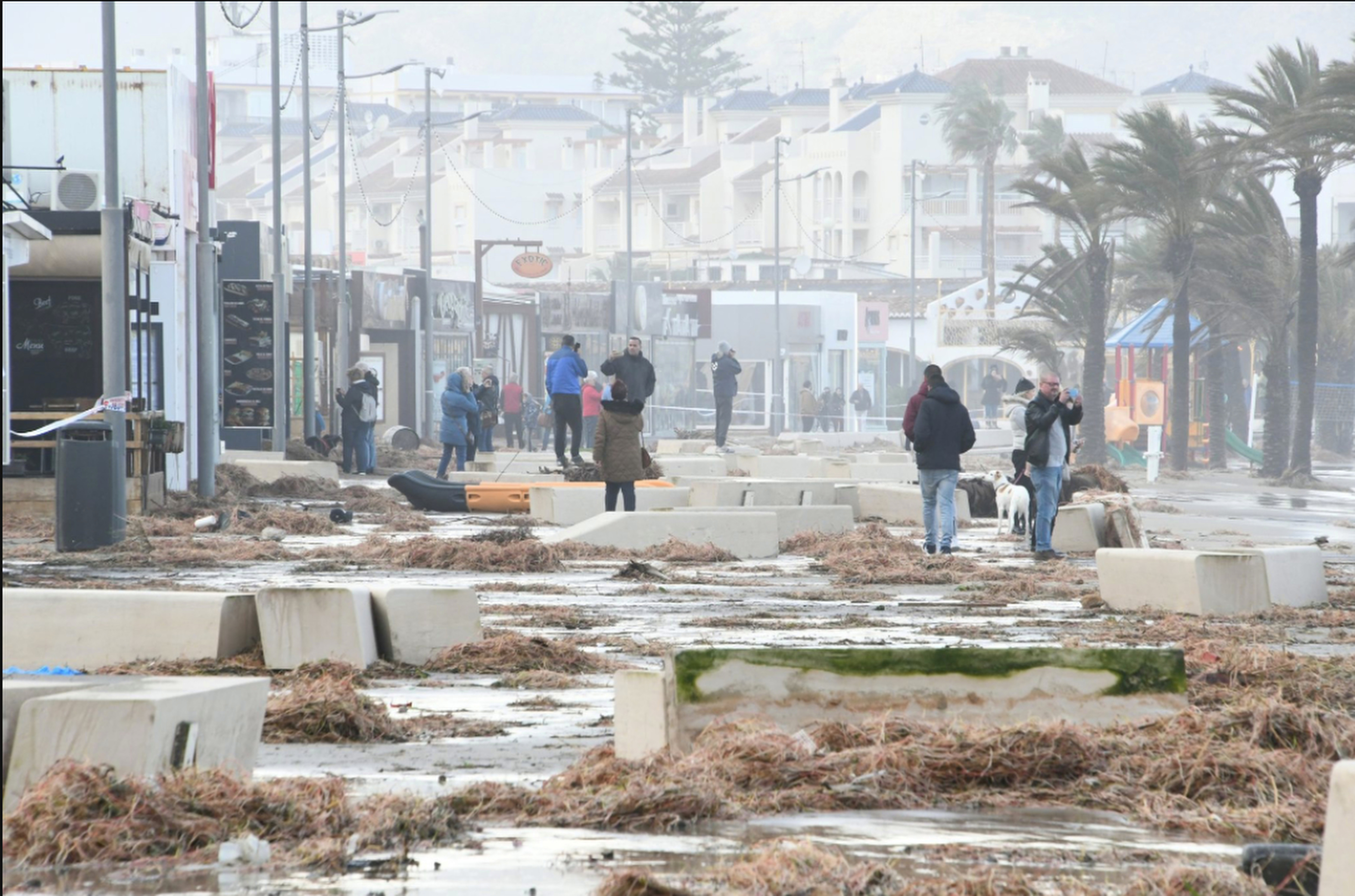 The storm has wreaked devastation in towns and cities across Spain