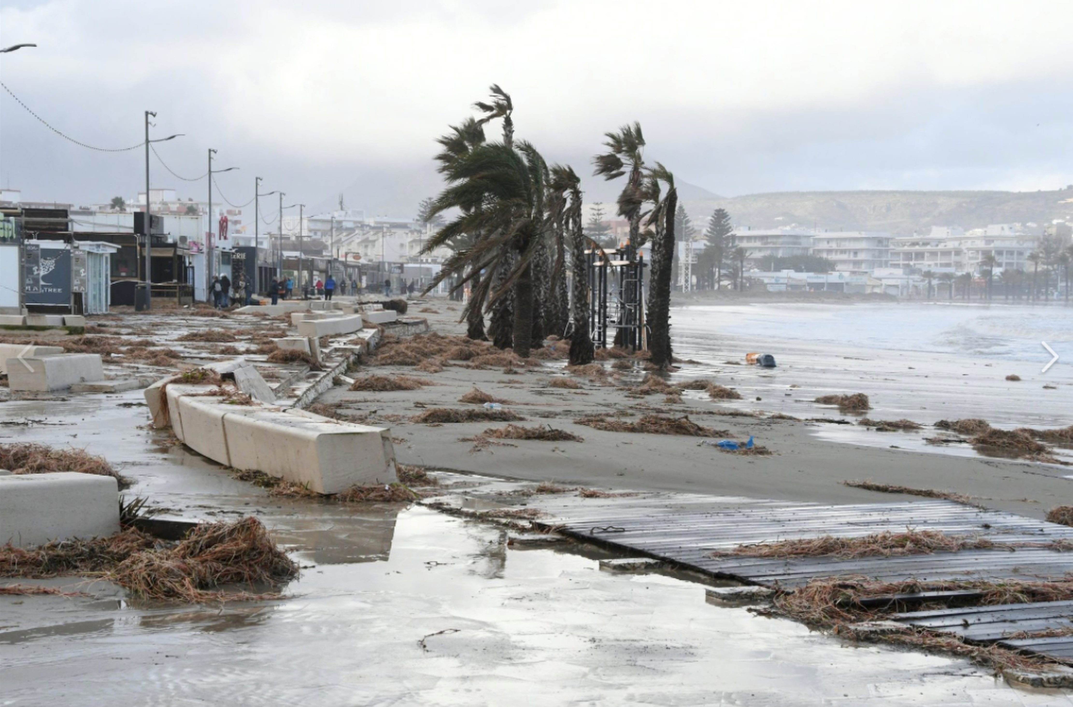 Parts of Spain are being battered by a deadly storm which has killed three people